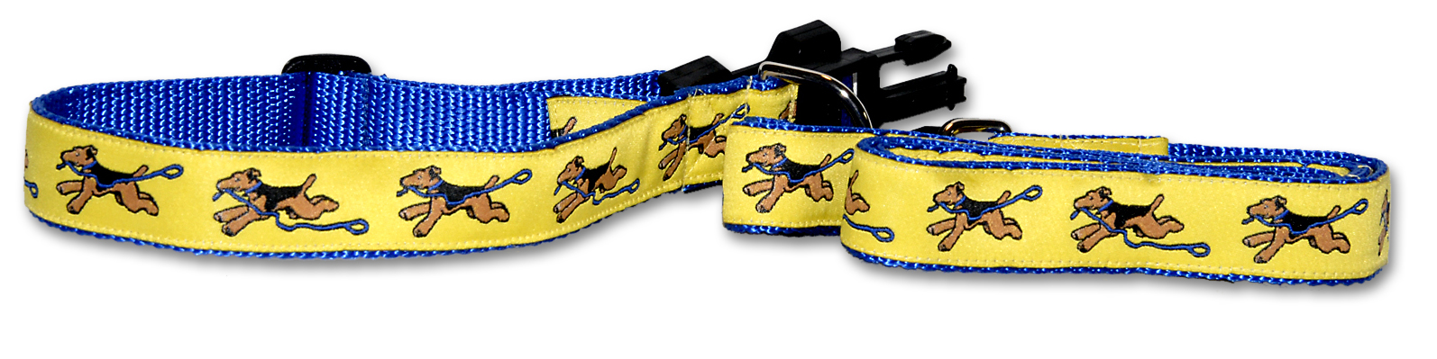Dog Ink Collars Airedale Yellow