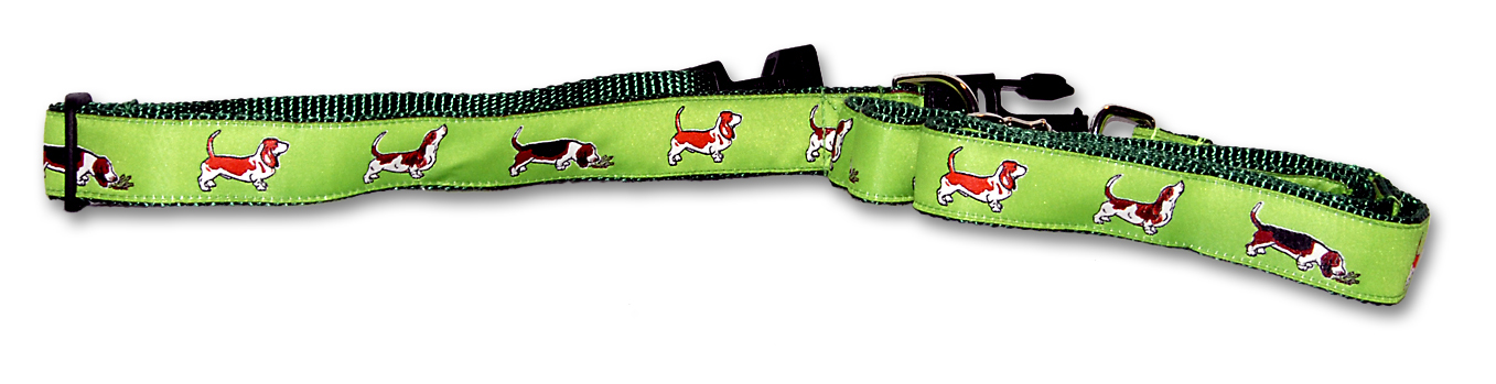 Dog Ink Collars Basset Green