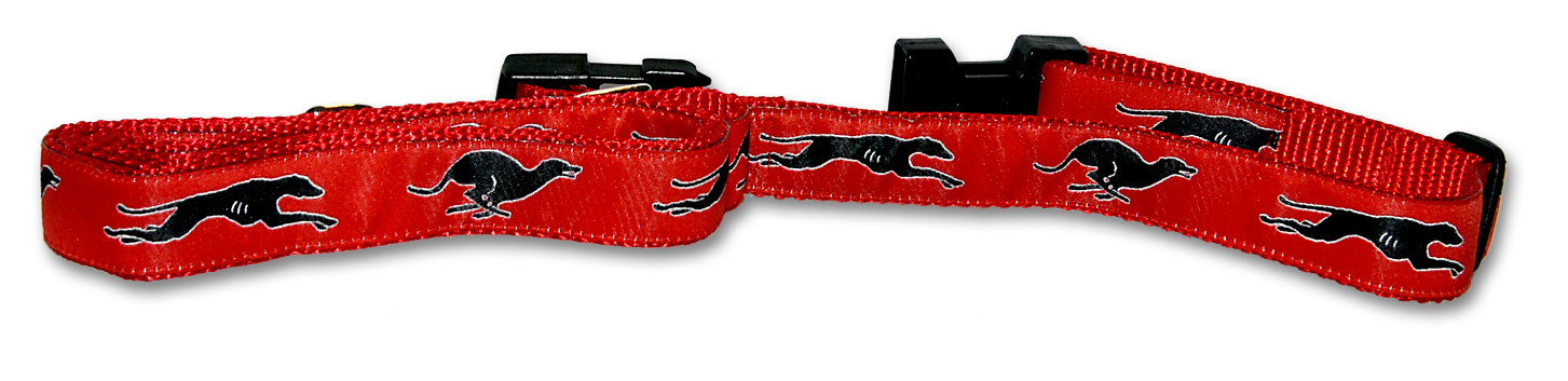 Dog Ink Collars Greyhound Red