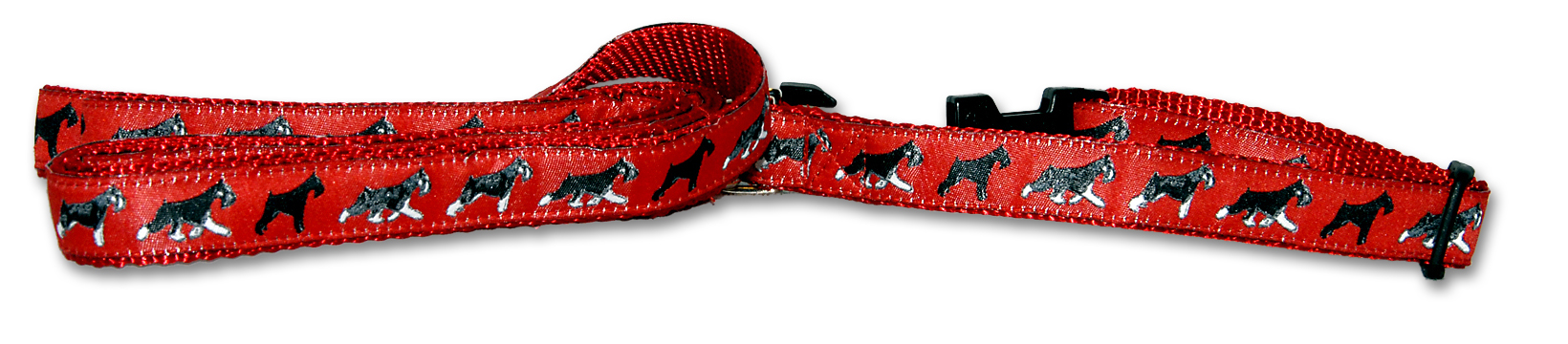 Dog Ink Collars Schnauzer Mini Red