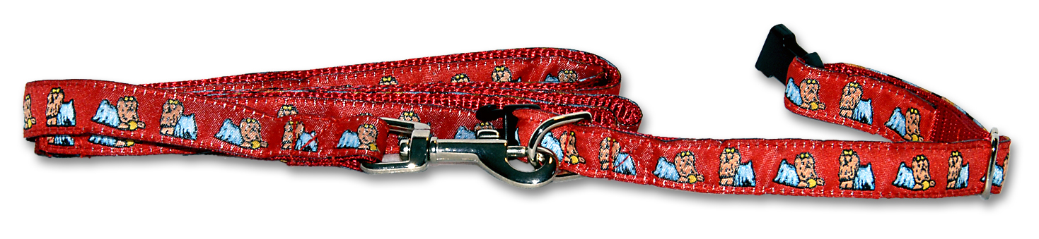 Dog Ink Collars Yorkshire Terrier Red